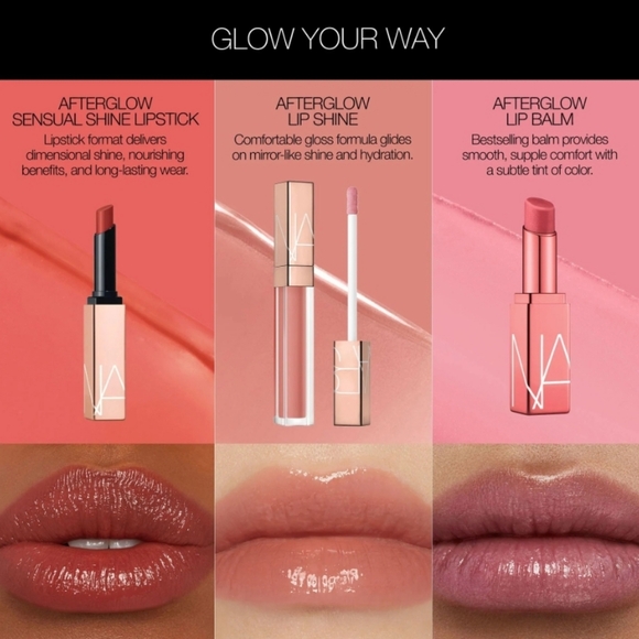 Nars Afterglow Sensual Shine Hydration Lipstick | On Edge | Brand New in Box - Picture 8 of 13